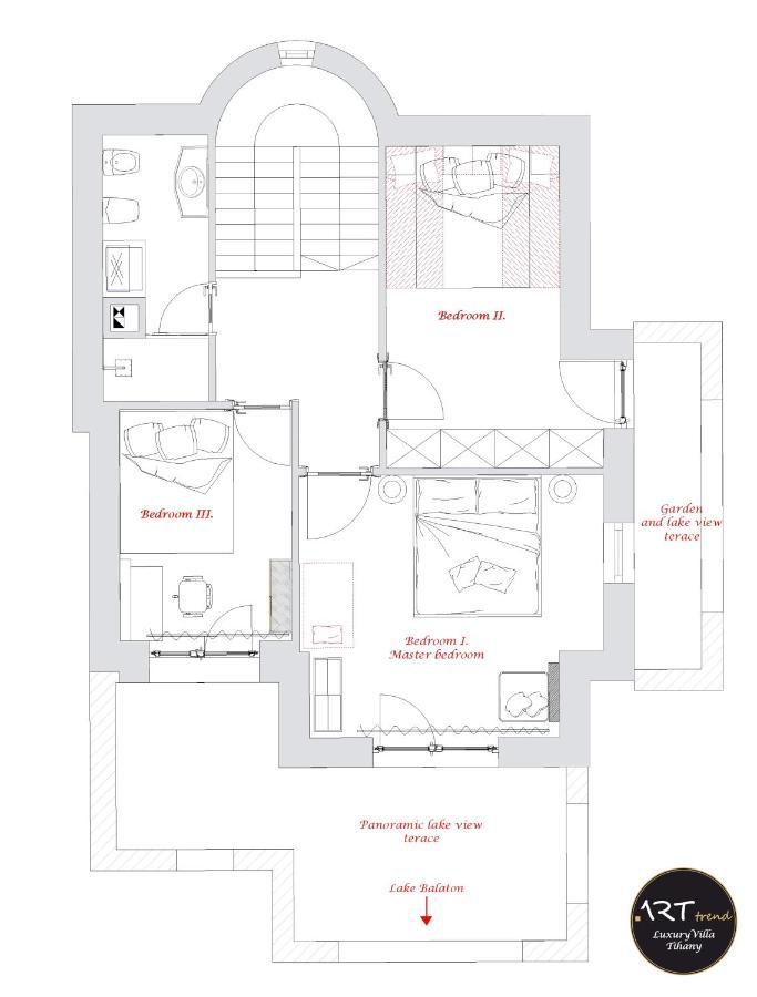 Arttrend Luxury Villa Tihany Eksteriør billede
