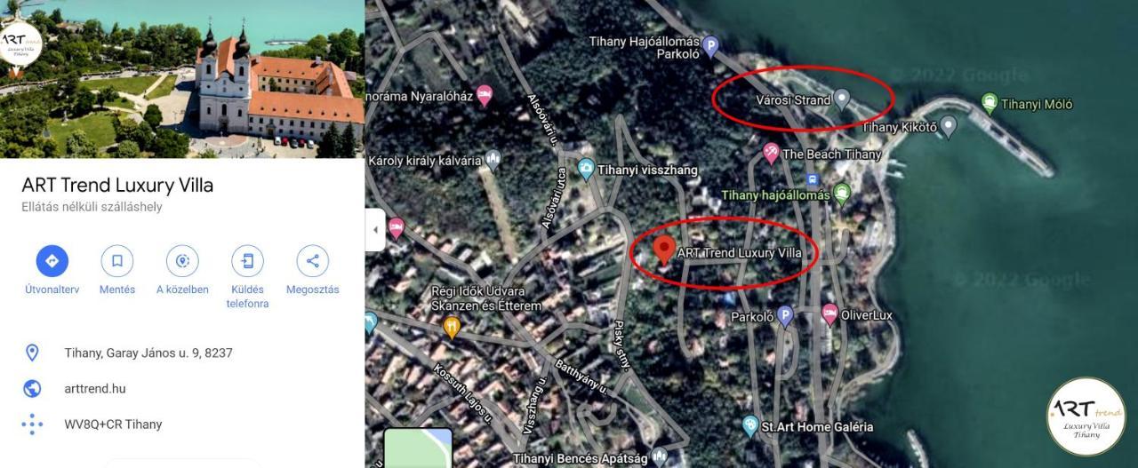 Arttrend Luxury Villa Tihany Eksteriør billede